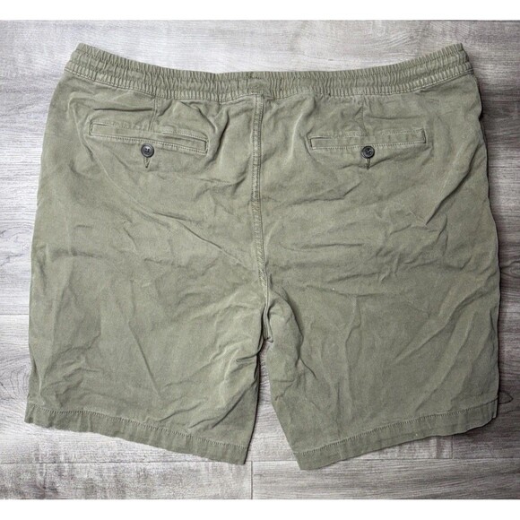 Goodthreads Green Pull On Drawstring Men's Shorts Cotton Size XL 4 Pockets - Picture 4 of 5